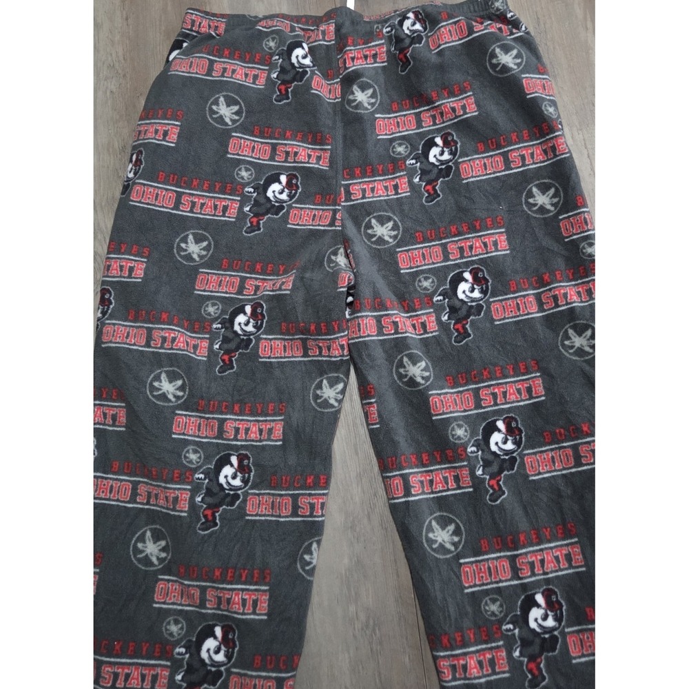 Scarlet & Gray Ohio State Buckeyes Gray Fleece Pj Pajama Pants Men XL - Picture 2 of 5